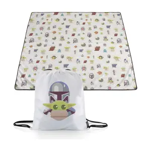 Mandalorian Grogu Star Wars Impresa Outdoor Picnic Blanket