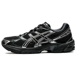 ASICS Gel-1130 1201A906-001 Unisex Low-Top Casual Urban Running Shoes Black/Silver Shock Absorption Durability Lightweight Comfortable Fit