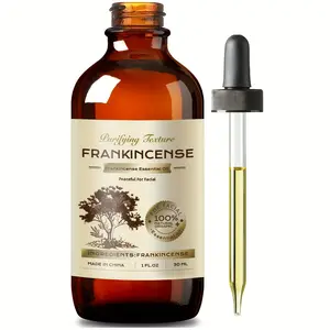 Organic Frankincense Essential Oil 30 ml - 100% natural, for body skin, face, hair and aromatherapy, home diffuser, rejuvenating, hair care, deep nourishment