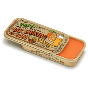 Tinte Cosmetics Orange Juice Lip Balm, Vintage Gentle Organic Moisturizer, Hydrating Compact Natural Skincare Treatment