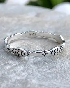 Fish Sterling Silver Ring