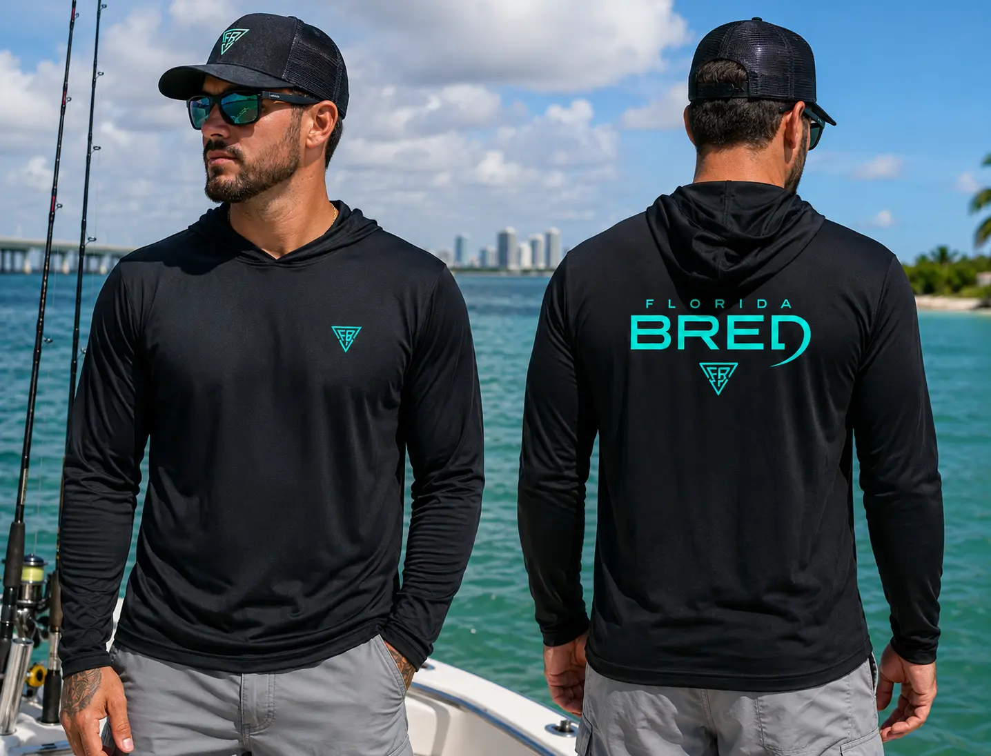 Florida Fishing Shirt | Florida Current Performance Hoodie | Florida BRED