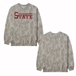 [Full Size S-5XL] Mississippi State Script Camo Tee – Classic Collegiate Logo on Hunting Camo Sweater, Hunting Camo Sweater, Hunting Camo Sweater, Western Rodeo Graphic Sweatshirt, Hoodie, Gift for Men, Gift for Her