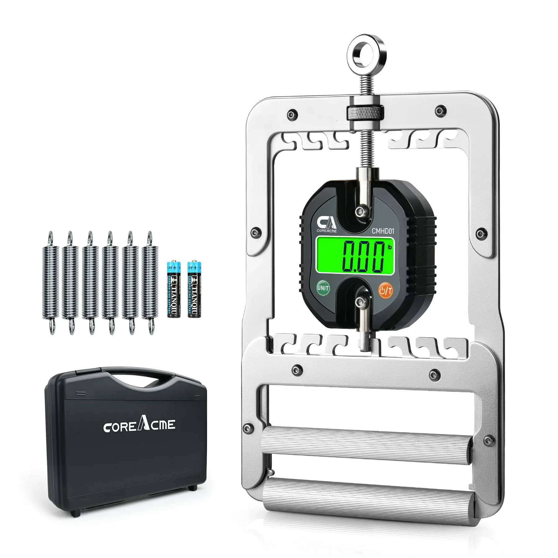 2-in-1 Digital Hand Grip Strength Tester & Metal Grip Trainer, Adjustable Grip Strengthener with Spring for Fitness, Rehab, Home Gym & Grip Challenge, DealsForYouDays