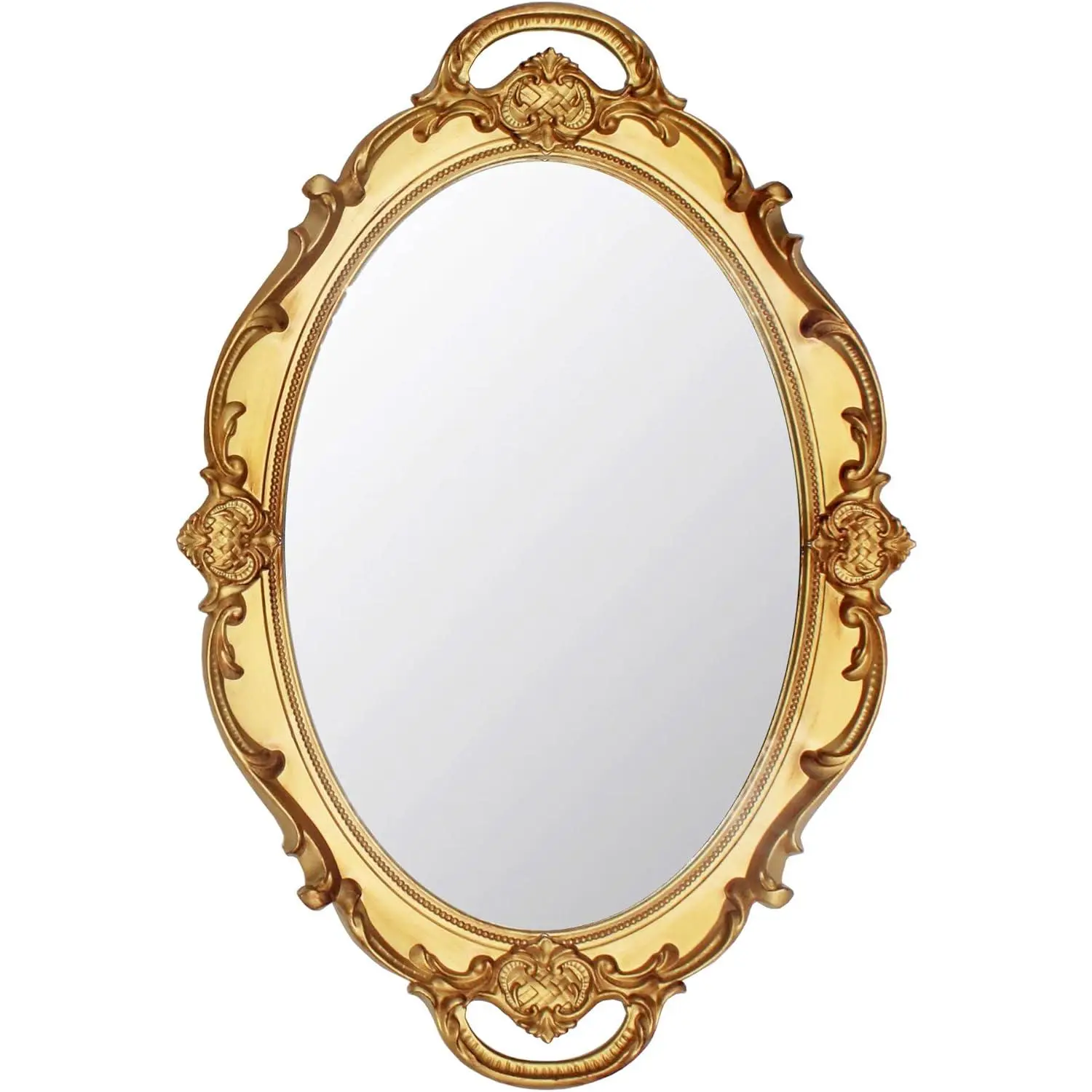 14.5 x 10 inchs Small Oval Antique Decorative Wall Mirror  Hanging Mirror ()