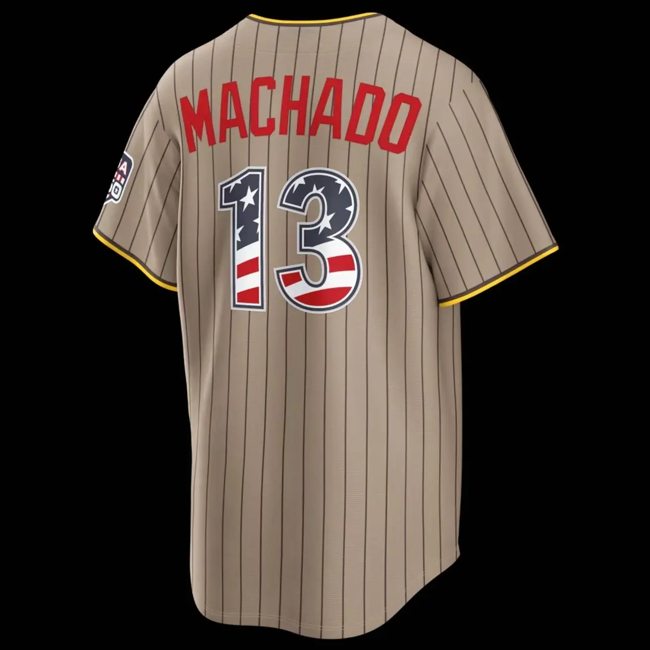Men Baseball Jesey 13 Machado Fourth of July San Diego Team Sand USA 250 Stadium Jersey