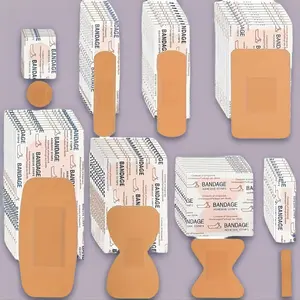 80-Pack PE Flexible Bandages: Waterproof, Breathable, Cushioned Pads – Assorted for Fingers & Knuckles, Total Wound Care