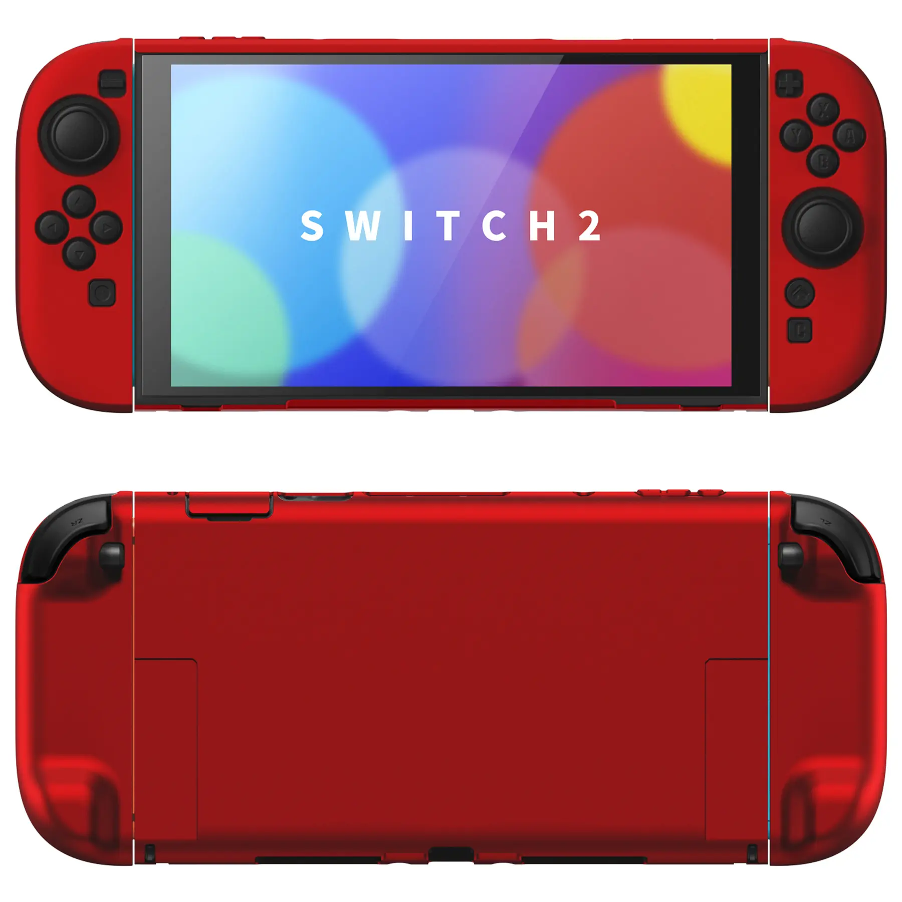 PlayVital Hard Case for Nintendo Switch 2(2025 model), Detachable Joycons Compatibility, Split Design Dockable Full-Body Shell