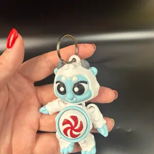3D Printed 3 inch Winter Yeti Clicker – Fun Stocking Stuffer