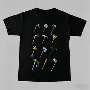 Fortnite The Pickaxe Collection Cotton T Shirt Graphic Tee Trendy Fun Printed Heavy Cotton Gift Idea for Men