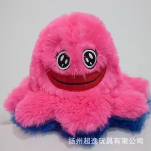 Poppy Playtime Reversible Octopus Plush Toy, Double Sided Huggy Wuggy & Kissy Missy Soft Stuffed Doll, Game Plushie Gift for Kids Fans