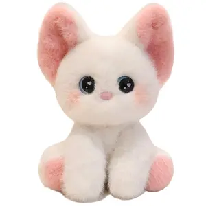 Cute Cat Desk Toy Doll, Multi-Breed Pet Cat Palm Treasure Toy, Office Desktop Decoration Gift, Bed Companion Gift for Kids