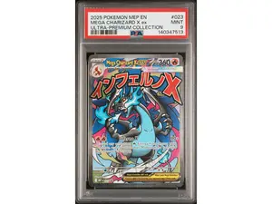 2025 Pokemon Black Star Promo Ultra Premium Collection Mega Charizard X Ex #023 PSA 9