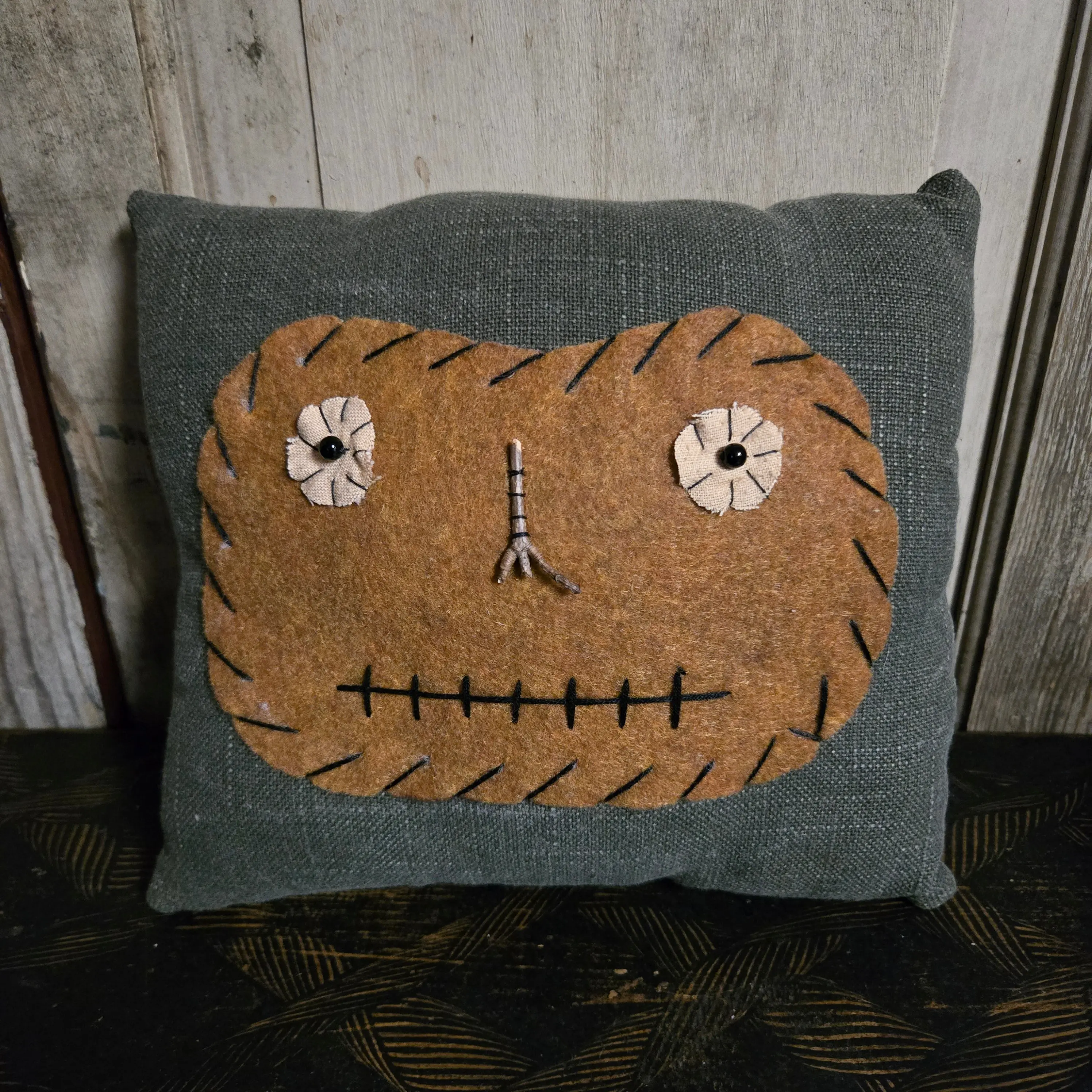 Primitive Pumpkin Pillow