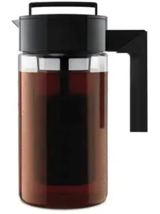 Patented Deluxe Cold Brew Iced Coffee Maker, 1 Quart, Black