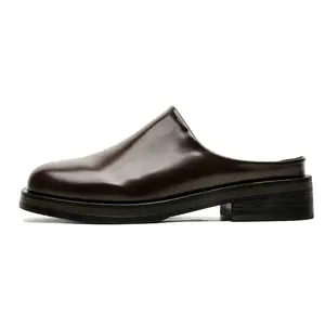 Men's Shoes 2026 New Four Seasons Big Toe Mules Closed-Toe Slip-On Trendy Fashion Half Slippers Casual Clogs Footwear 74643-3