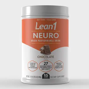 Lean1 Neuro Brain Performance Drink Chocolate Flavor Beverage Sport