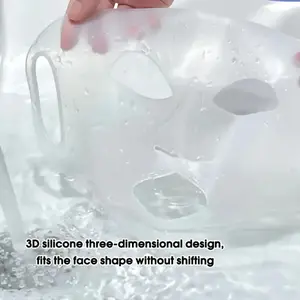 3D Silicone Mask Holder, Reusable Beauty Mask, Home Skincare Spa Tool, Facial Care Assistant, Durable & Comfortable Design