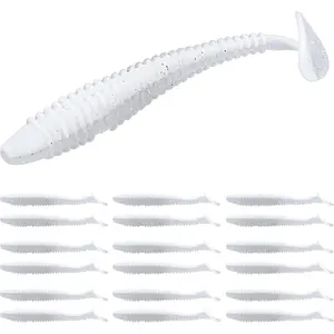 Swimbaits Paddle 10/20/30/40PCS, 5/4/3/2 Inchs Paddle Tail, Soft Lure  Trout Crappie Bass, Durable Plastic Bait Swimmer  Saltwater/Freshwater, Fishing Lover's Gift