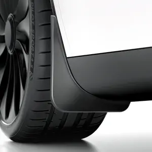 B BRAZIFY 2025 Tesla New Model Y Juniper Accessories - Mud Flaps [Protect Paint, No Drilling Required] All-Weather Mud Guard Body Kits for Model Y Juniper 2025-2026, Black (Set of 4)