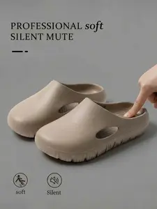 Summer New Eva Plain Hole Shoes Indoor Home House Slippers Couple Wear Beach Soft Sole Comfortable Open Toe Sandals