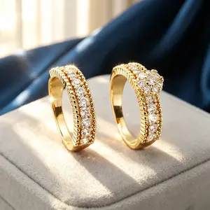 Fashion Dainty CZ Stackable Ring Set| Minimalist Wedding Band| Perfect Bridal & Gift Jewelry