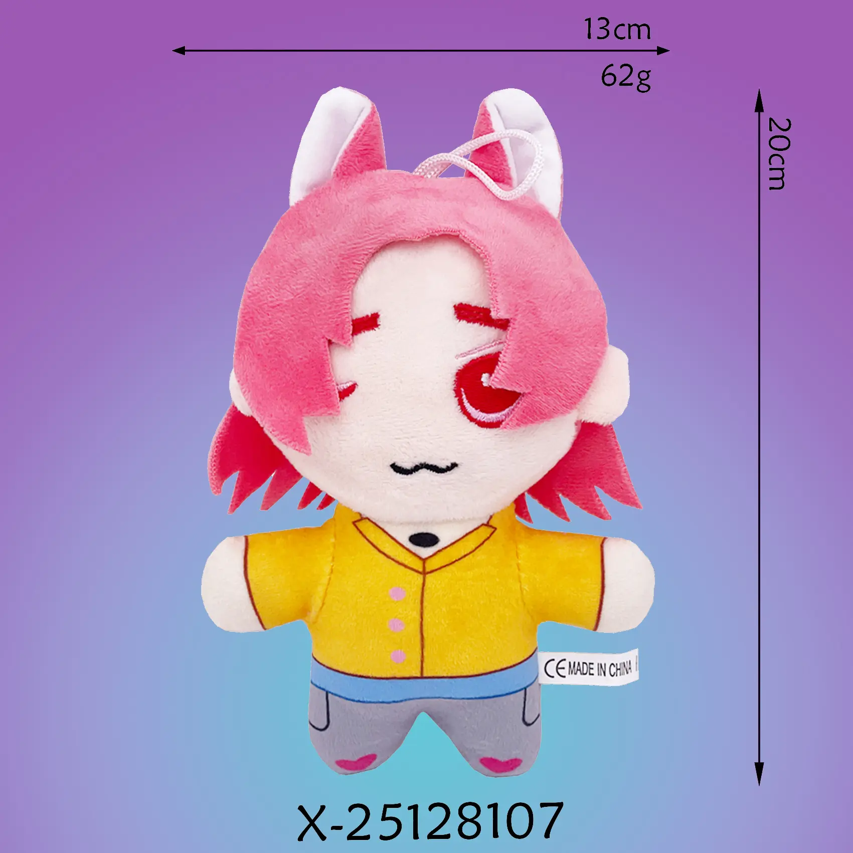 Q version of pink hair yellow clothes