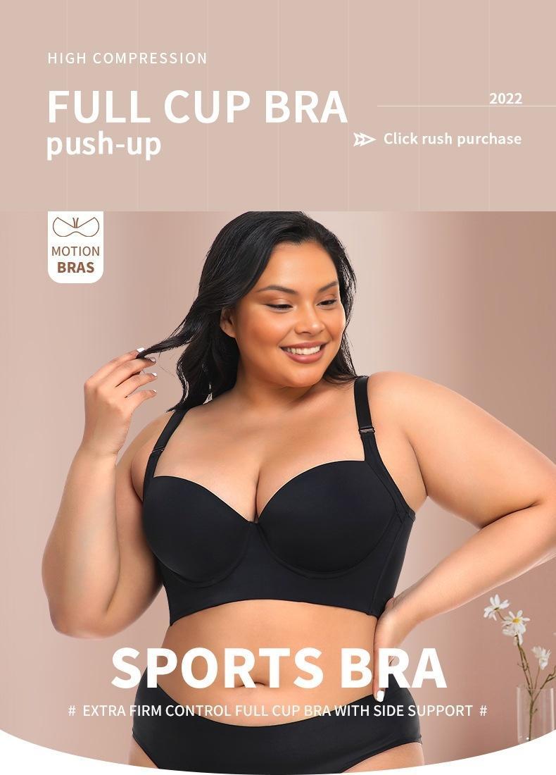 New-Plus size girls' bra, comfortable, slimming and anti-sagging New-Plus size girls' bra, comfortable, slimming and anti-sagging