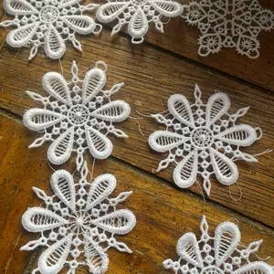 Christmas Lace Snowflake Ornament Set