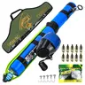 Portable Fishing Rod Set, Smooth Launch, Line Reel, Lure, Hook Full Kit, Saltwater Freshwater Universal, Complete Fishing Gear, Fishing Rod And Reel Combo, Fishing Equipment