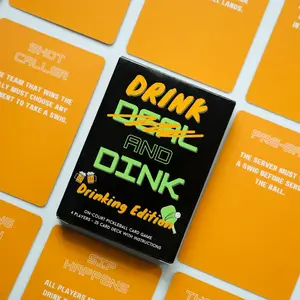 Drink and Dink (Drinking Edition) - On-Court Pickleball Card Game Drink and Dink (Drinking Edition) - On-Court Pickleball Card Game