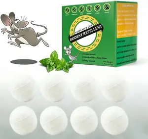 Mouse Rodent Repellent, 8 Pack Peppermint Oil Mice Repellent for Squirrel Rats Spider Pests, Natural Deterrent for Kitchen, Warehouse, Car, Indoor, Outdoor, Safe for Pets Family