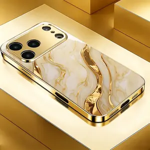 Champagne gold marble pattern phone case for Infinix Smart 20/Note60 Pro 5G Full coverage, stylish and luxurious, high-value protective case
