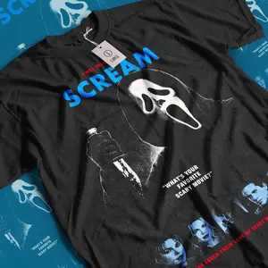 Scream Movie T-Shirt: Vintage Horror Graphic Tee, Gift For Fans
