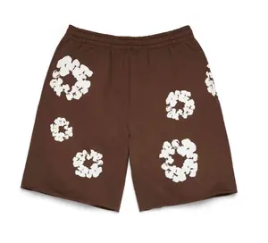 951066 Denim Tears Cotton Wreath Sweatshorts Dark Brown