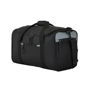 20 in Collapsible Sport Duffel Bag for Travel, Black
