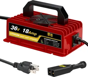36V 18AMP Volt Golf Cart Charger, EZGO TXT Lithium Golf Cart  Charger