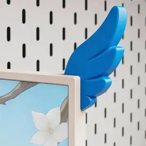1 Pair Monitor Wings Decor 3D Mini Figurine Aesthetic E-sports Room Decoration Monitor Side Hanging Craft Ornament Gift