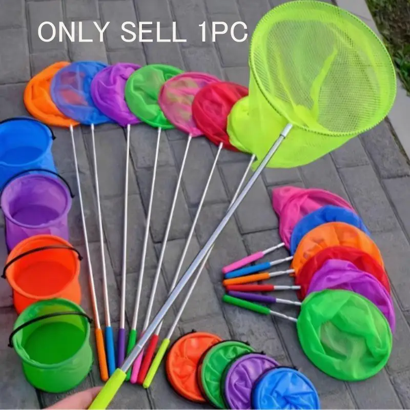 Portable Folding Fishing Net, 1 Count Lightweight Telescopic Fishing Net, Outdoor Fishing Accessories for Fishing, Shrimp Catching, Butterfly Collecting, Fishing Equipment, Fishing Supplies