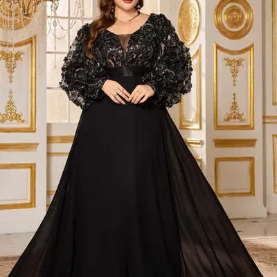 Plus Size Modest Evening Gowns - TikTok Shop