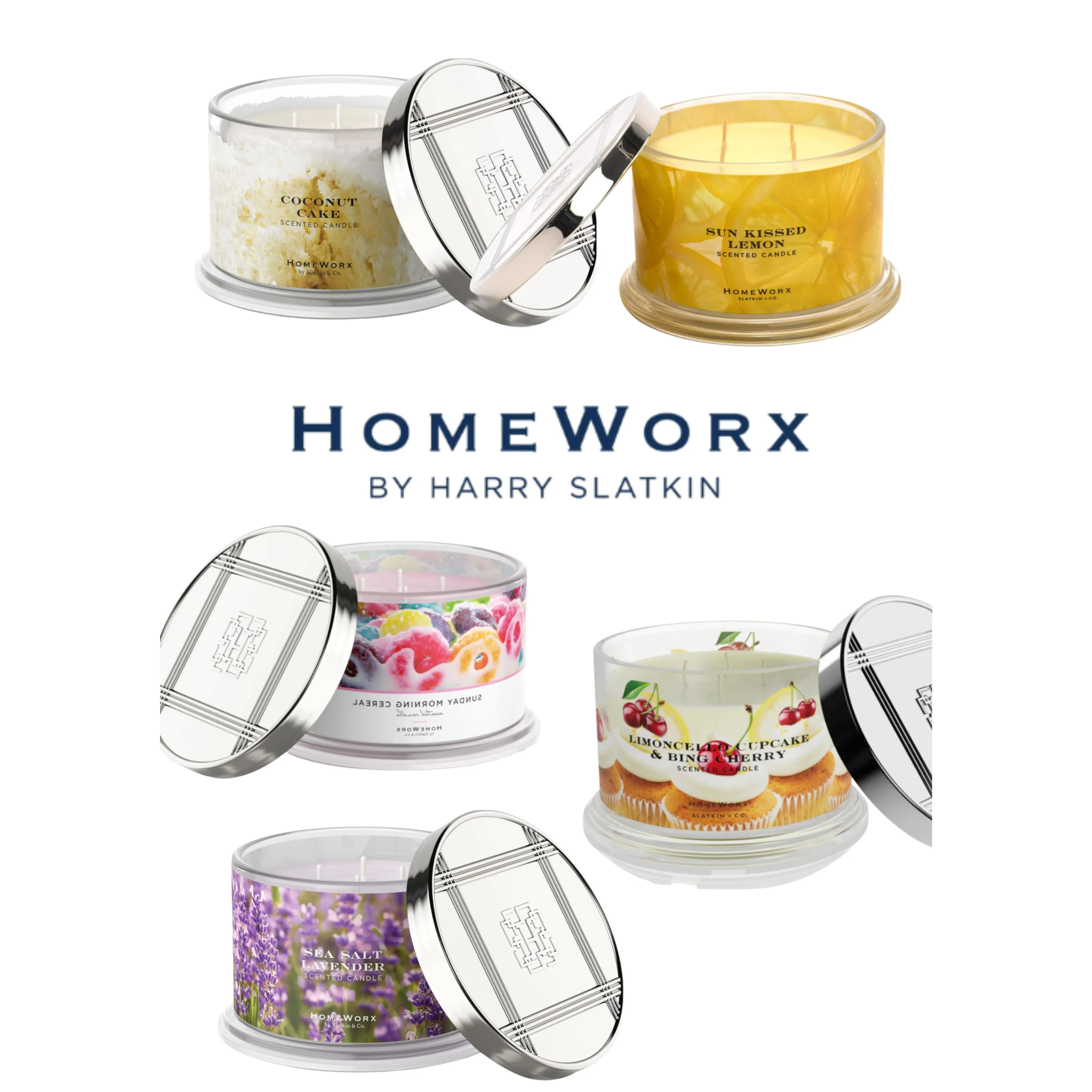 HomeWorx by Slatkin + Co. - 4-wick Candle - 18oz - 55+ Hour Burntime