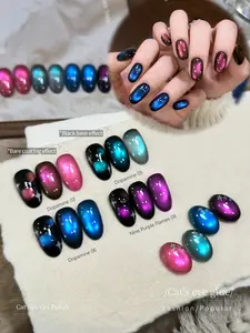 XEIJAYI Galaxy Cat Eye 1Pc Nail Gel - Cosmic Shine For Women's Salon & DIY Nail Art LED Curing Long-Lasting & High-Gloss