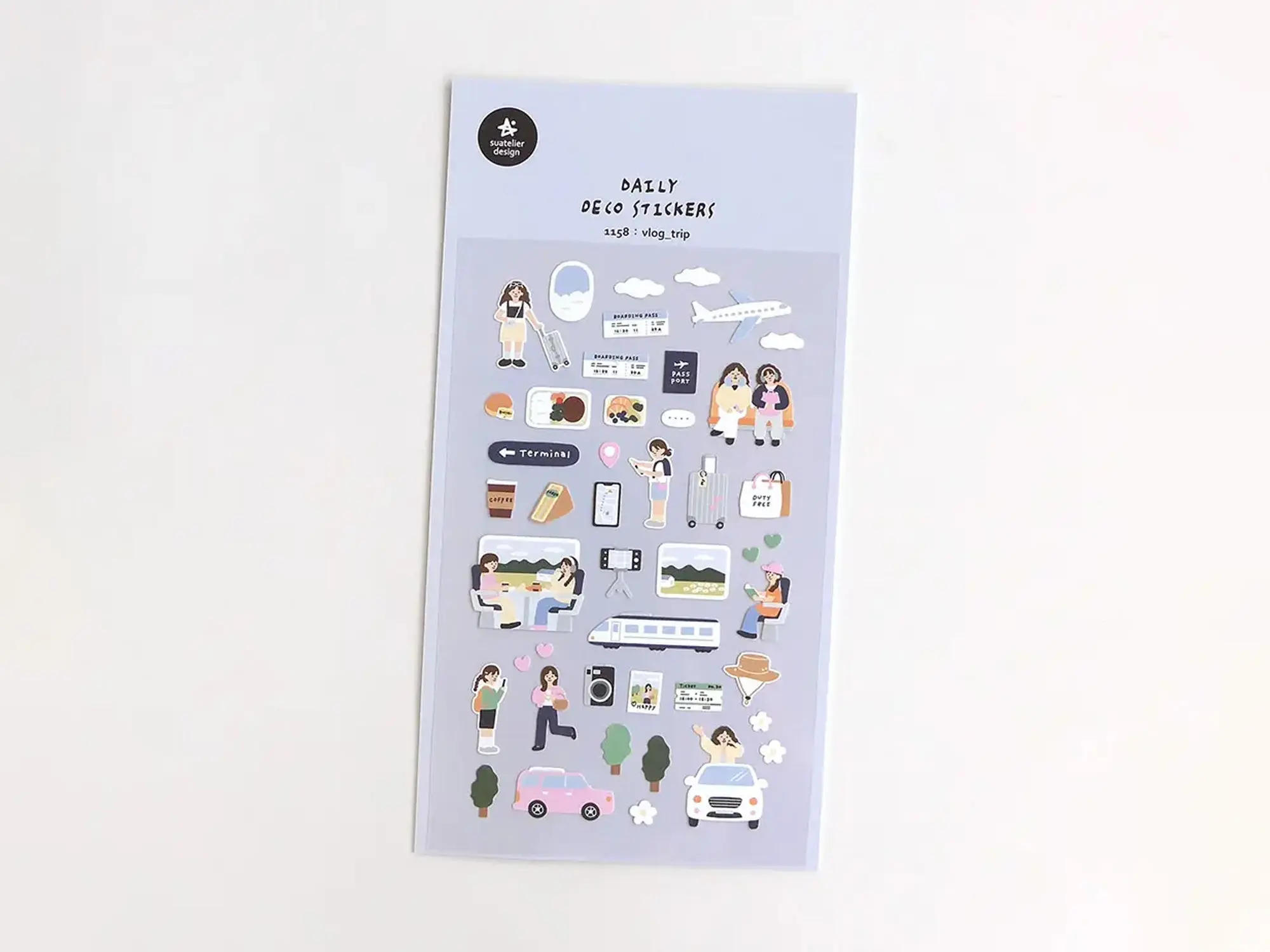 Vlog Trip Sticker Sheet 1158