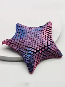1pc 3D Printed Starfish Ornament - Movable Joints, Relieves Anxiety & Relaxes Mood. Flexible-jointed decor Ideal gift for ocean lovers, friends/family; multiple colors, Decorative.