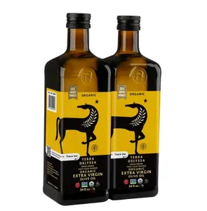 Terra Delyssa Organic Extra Virgin Olive Oil 1L Pack of 2 USDA Organic Non-GMO Project Verified Kosher First Cold Pressed 67.63 fl oz