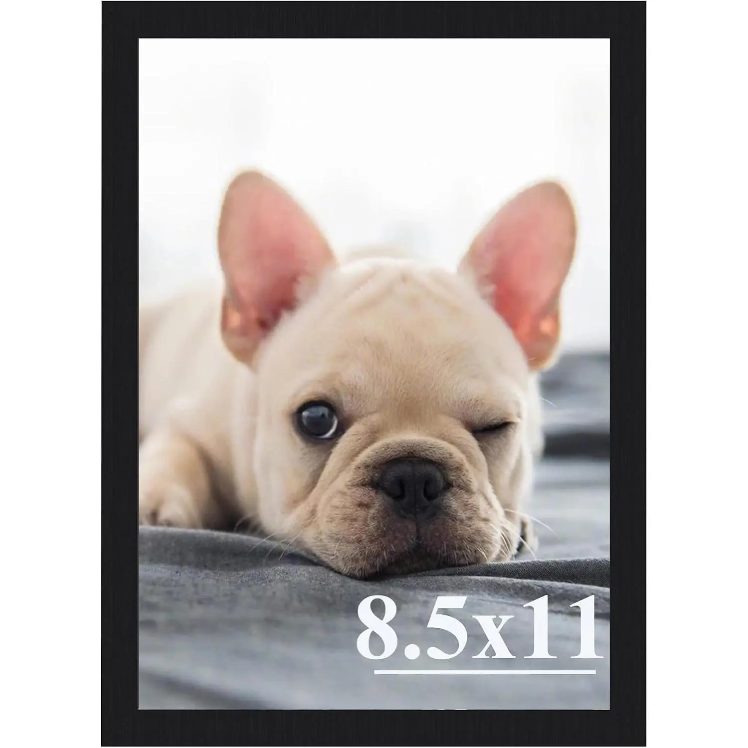 8.5x11 Picture Frame, Wall Gallery Photo Frames,Stable and Sturdy Black Frame with High Definition Plexiglass,8.5x11 Poster Photo Frame,Horizontal and Vertical Formats for Wall Hanging, Black