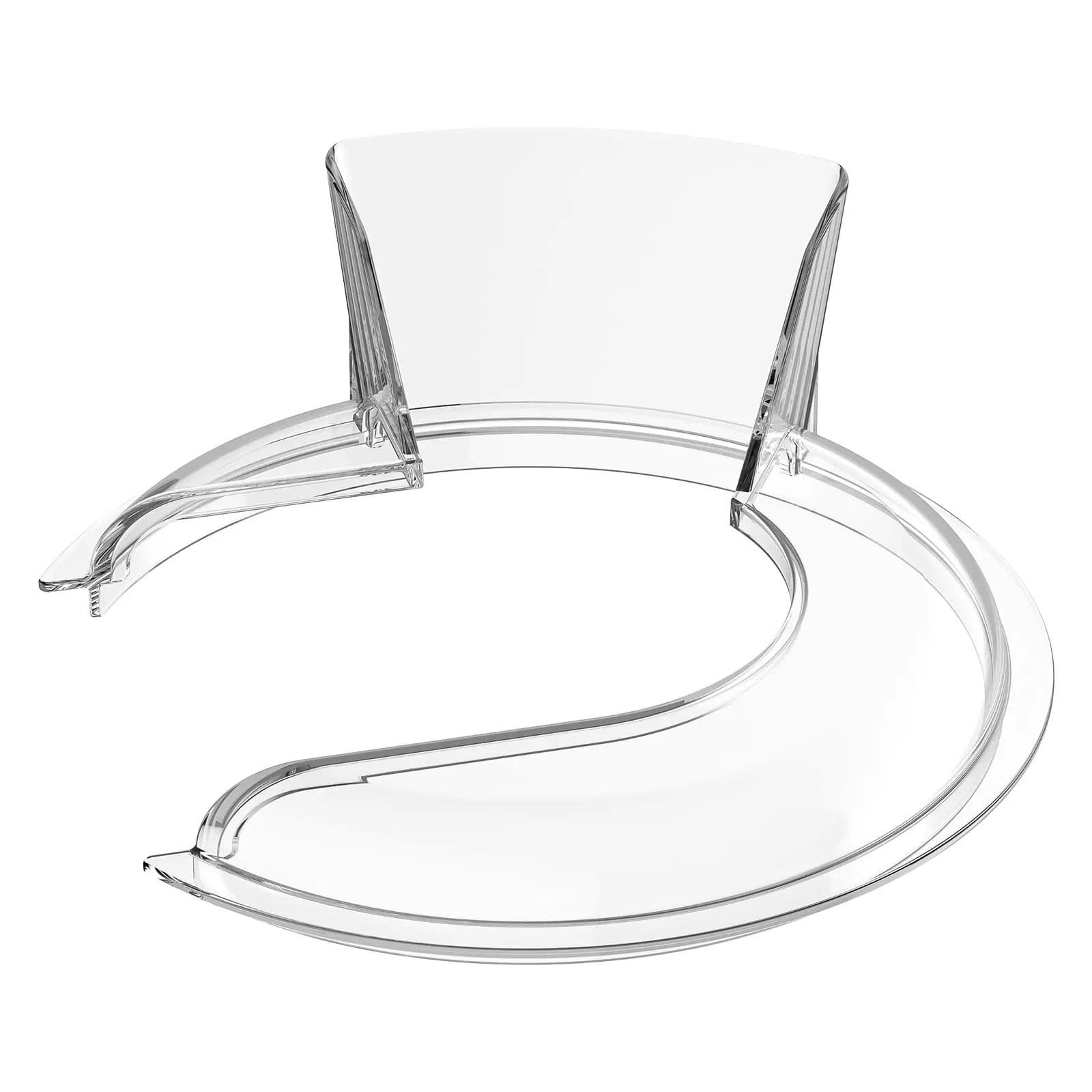 GVODE Pouring Shield for KitchenAid 4.5qt & 5qt Tilt-Head Stand Mixers, Clear Secure-Fit Splatter Guard for Stainless Steel Bowls, Dishwasher Safe for Baking Ingredients