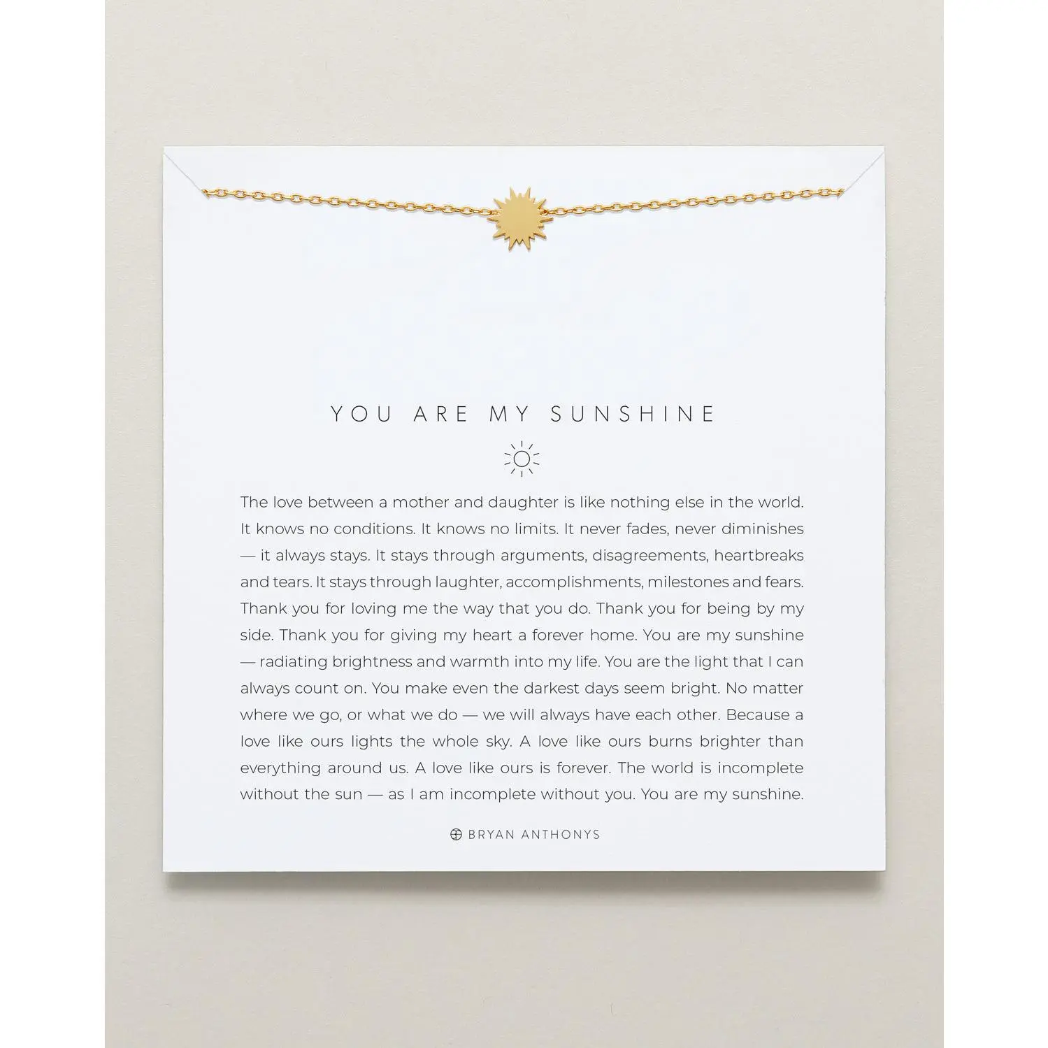 You Are My Sunshine Icon Necklace