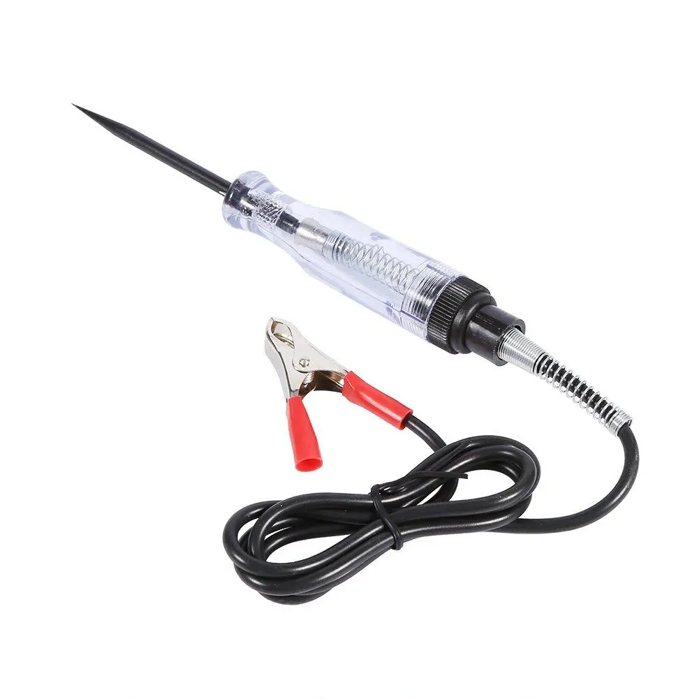 Test Light Automotive, 6V-24V DC Voltage Circuit Tester, Professional Electrical Tester, with Indicator Bulb & 96cm(37.8in) Wire, for Circuit, Fuse, Switch and Wiring Inspection
