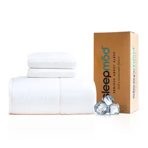 Cooling Comforter Set  Temperature-Regulating Eucalyptus Silk Comforter & Pillow Shams